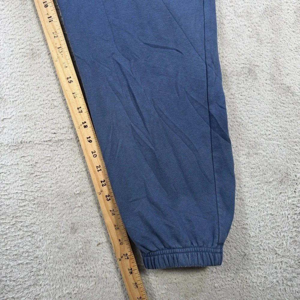 The North Face Sweatpants Mens Large Blue Fleece Drawstring Pocket Joggers Gym